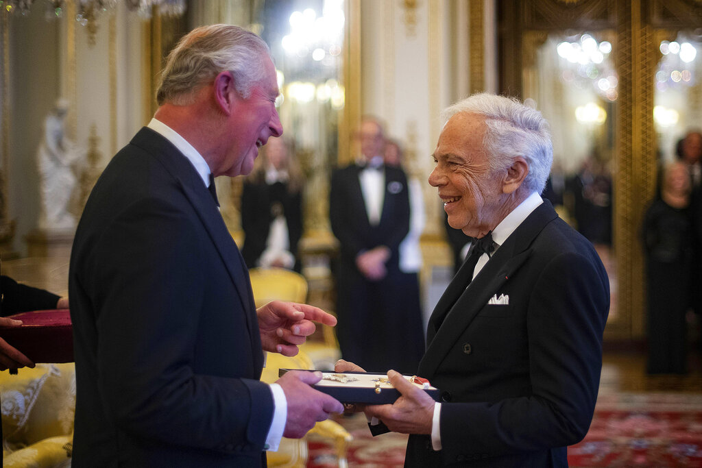 Ralph Lauren Receives an Honorary Knighthood From the United Kingdom