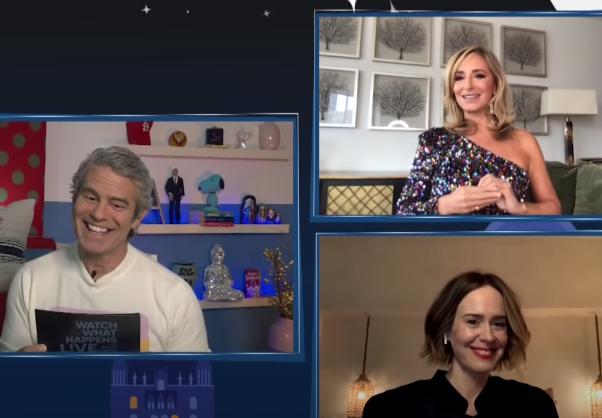 Watch Sarah Paulson Reacts to AHS 1984 Lea Michele Drama on