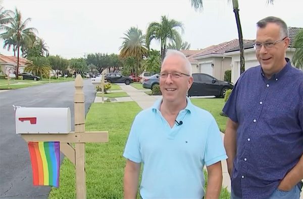 Watch: Gay Florida Couple, Facing Daily Fines, Refuses to Take Down Pride Flag