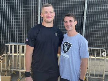 Carl Nassib designed rainbow cleats to support the LGBTQ community