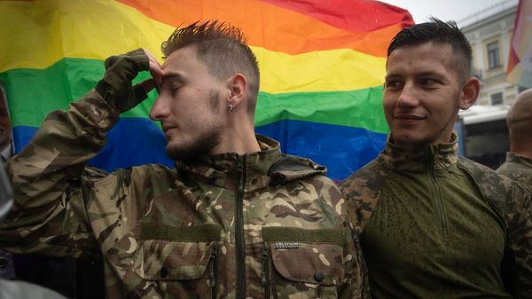LGBTQ+ Soldiers in Ukraine Hope their Service is Changing Attitudes as they Rally for Legal Rights