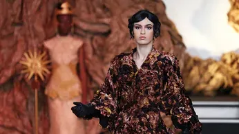 Franck Sorbier Fuses Andean Splendor with Parisian Pageantry on Couture Runway
