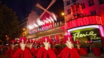 Moulin Rouge's Red Windmill Sails Restored and Turning Again