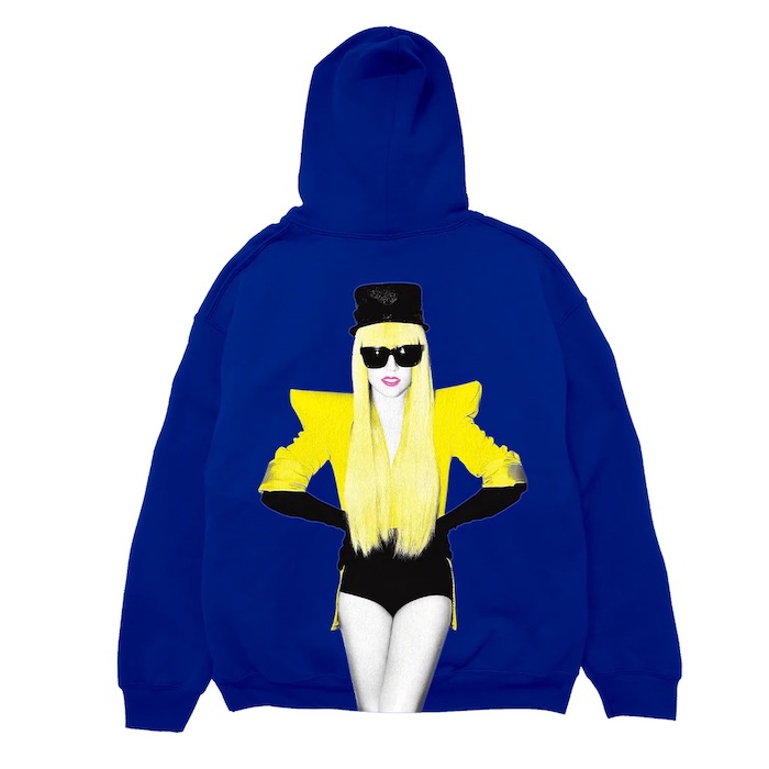 &quot;The Fame&quot; Blue Hoodie, $75