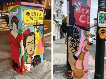 Queer Latine mural in SF’s Mission district defaced