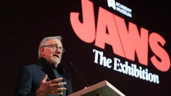 Steven Spielberg Celebrates 'Awesome' 50th Anniversary 'Jaws' Exhibition at Academy Museum