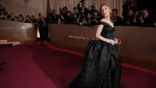 Celebrities Embrace Black and Old Hollywood Glamour for Golden Globes Red Carpet