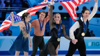 Olympic Skaters Zingas and Kolesnik Lead US Ice Dance Sweep at Four Continents